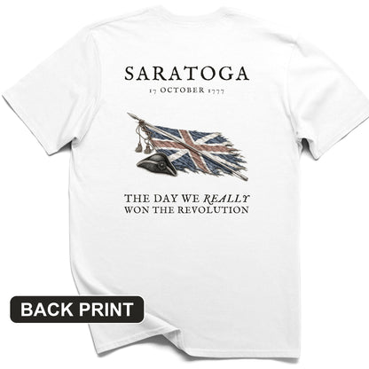 Saratoga 1777 Back Print T-Shirt