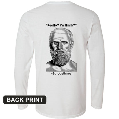 Sarcasticres Back Print Long Sleeve T-Shirt