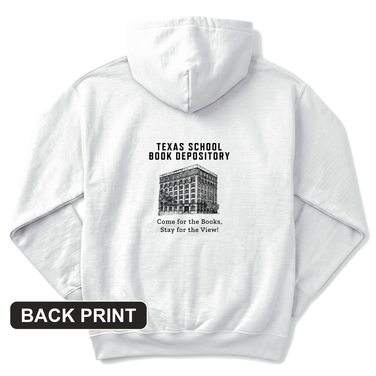 School Book Depository Back Print Hoodie