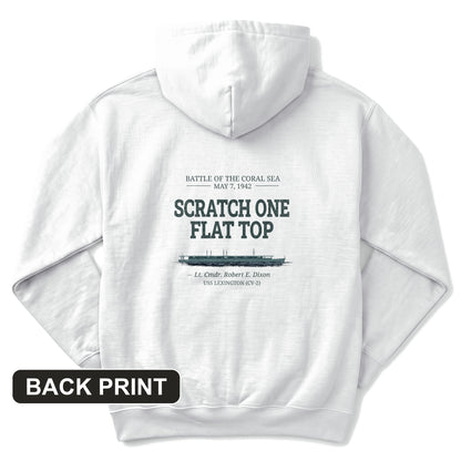 Scratch One Flat Top Back Print Hoodie