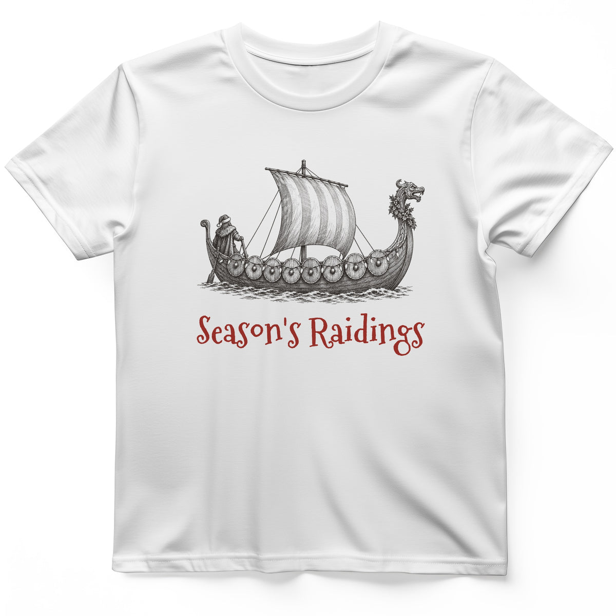 Seasons Raidings Viking Christmas T-Shirt