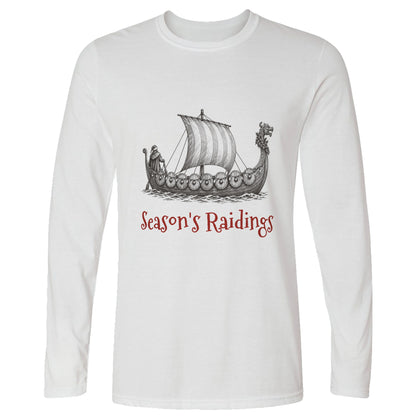 Seasons Raidings Viking Christmas Long Sleeve T-Shirt