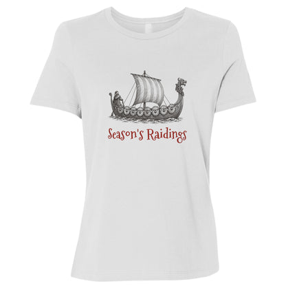 Seasons Raidings Viking Christmas Women's T-Shirt