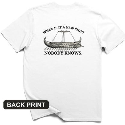 Ship of Theseus Back Print T-Shirt
