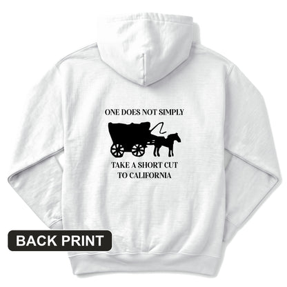 Shortcut to California Back Print Hoodie
