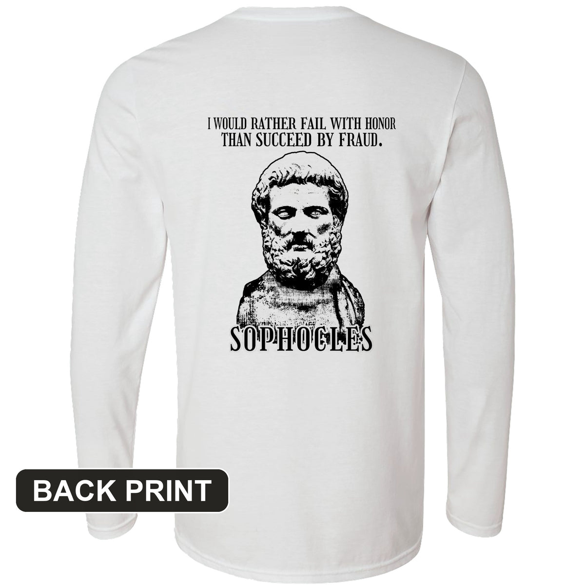 Sophocles Back Print Long Sleeve T-Shirt