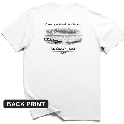 St Lucia Flood Back Print T-Shirt