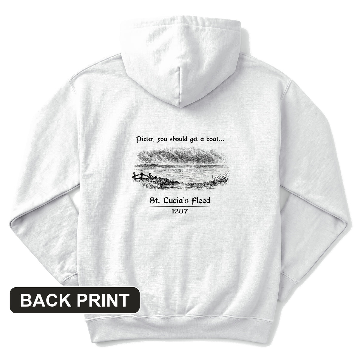 St Lucia Flood Back Print Hoodie