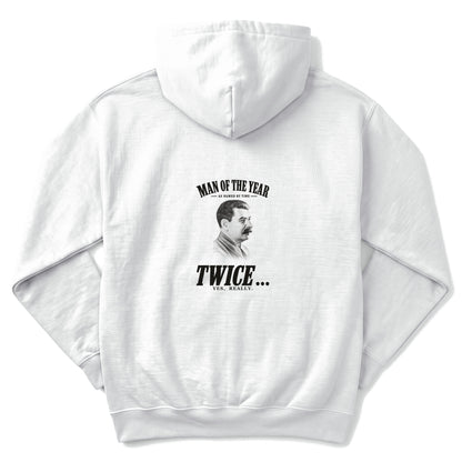 Stalin Man Of The Year Twice Back Print Hoodie