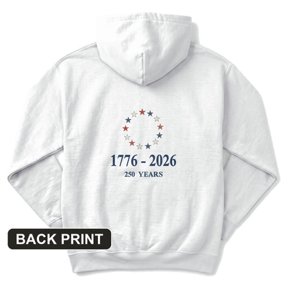 Stars Freedom Back Print Hoodie