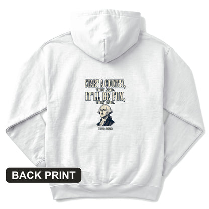 Start a Country Back Print Hoodie