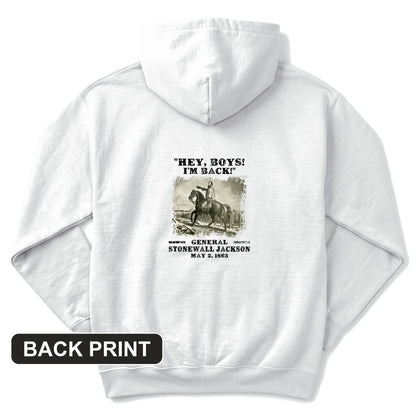 Stonewall Jackson Back Print Hoodie