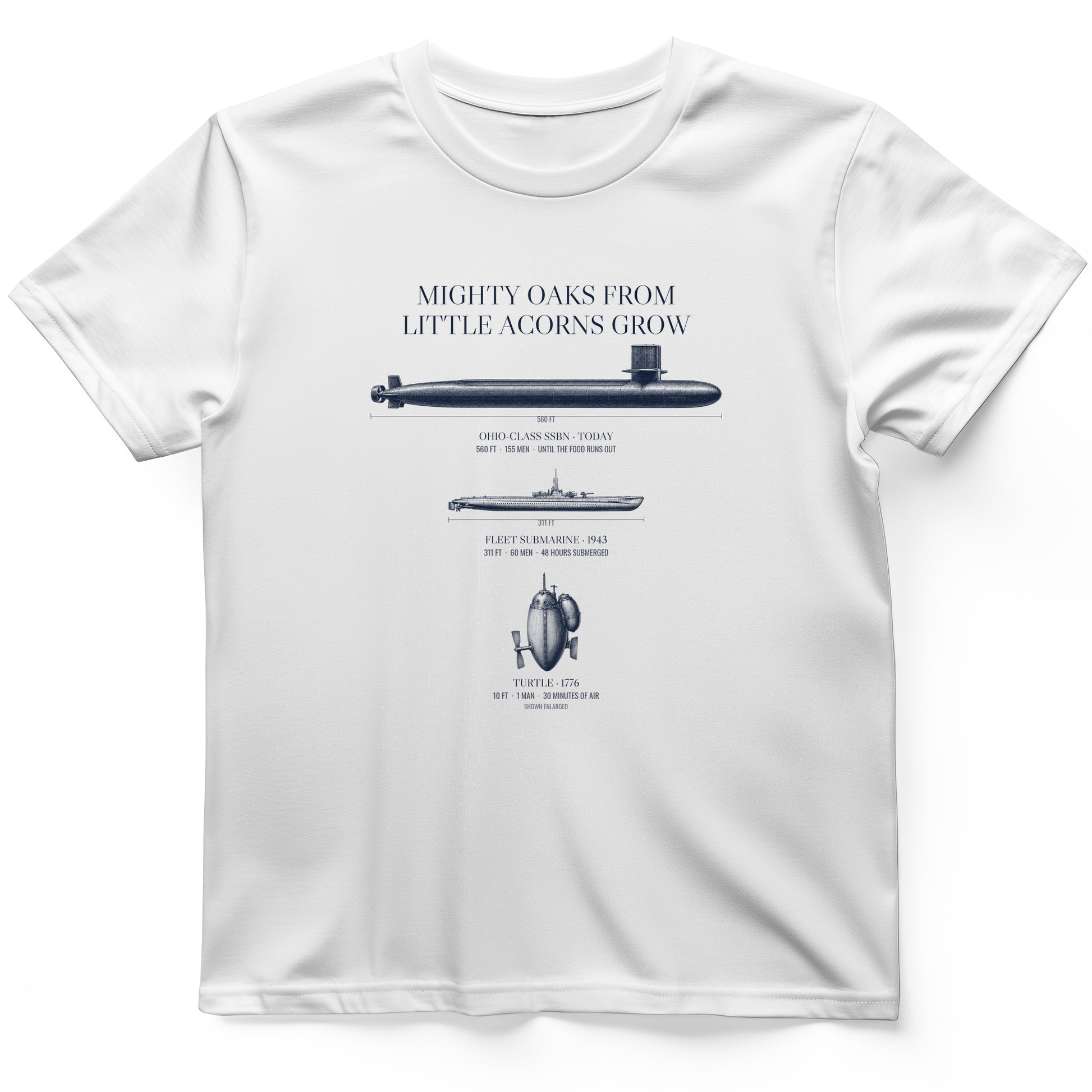 Submarine Evolution Acorns T-Shirt