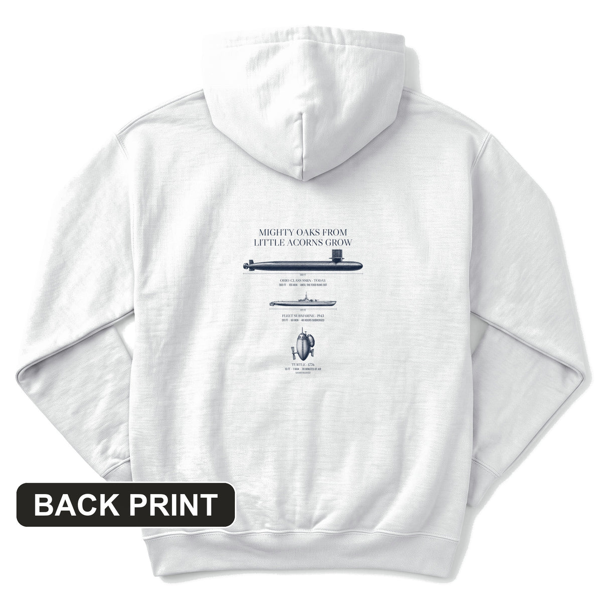 Submarine Evolution Back Print Hoodie