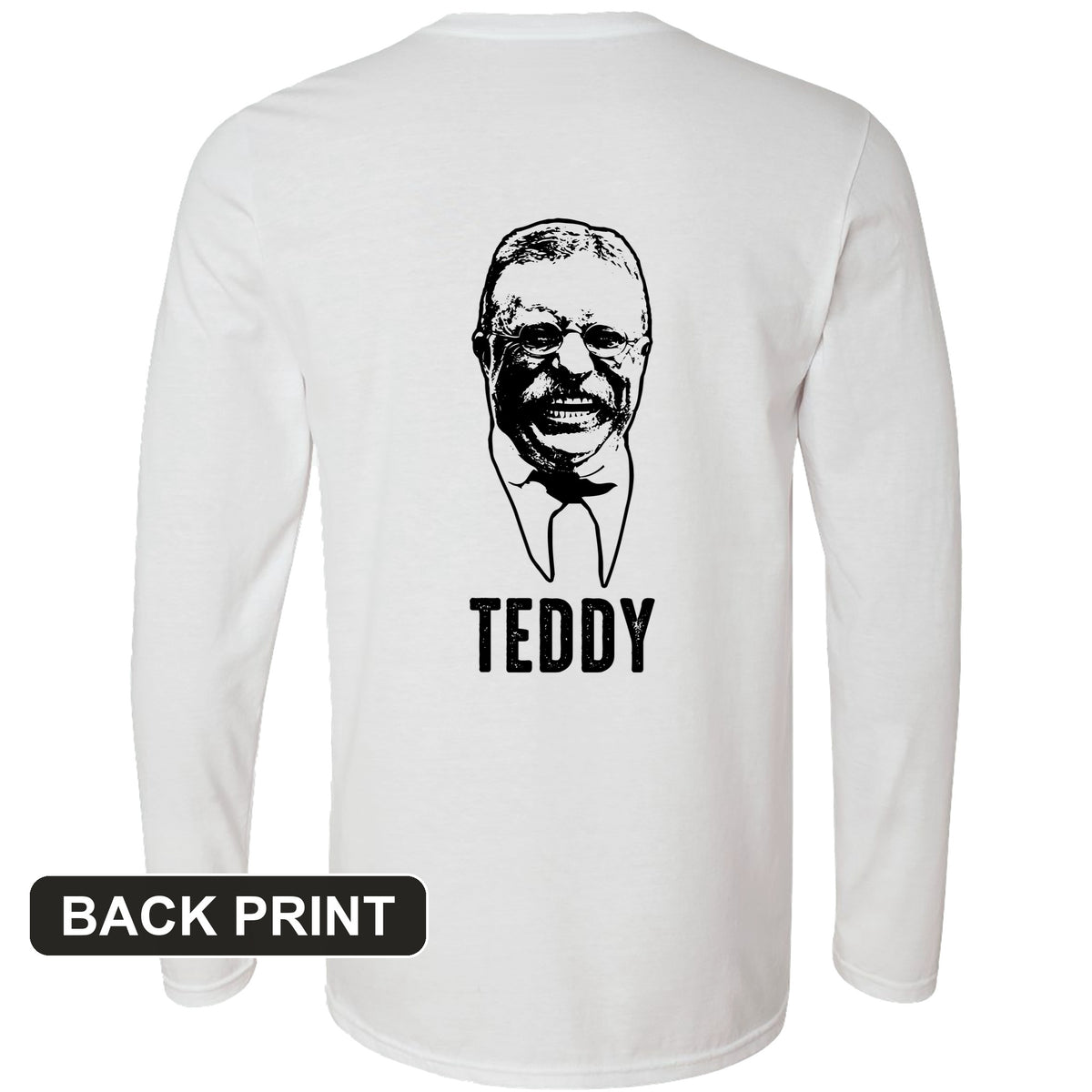 Teddy Back Print Long Sleeve T-Shirt