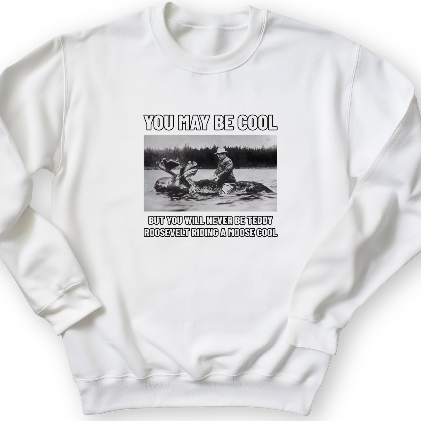 Teddy Riding Moose Crewneck