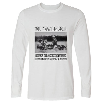Teddy Riding Moose Long Sleeve T-Shirt