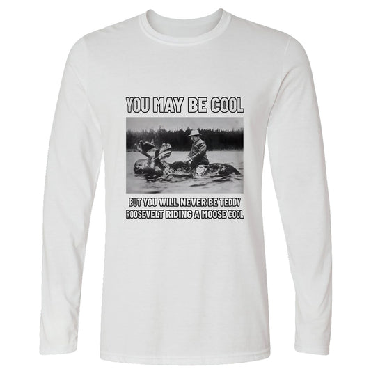 Teddy Riding Moose Long Sleeve T-Shirt