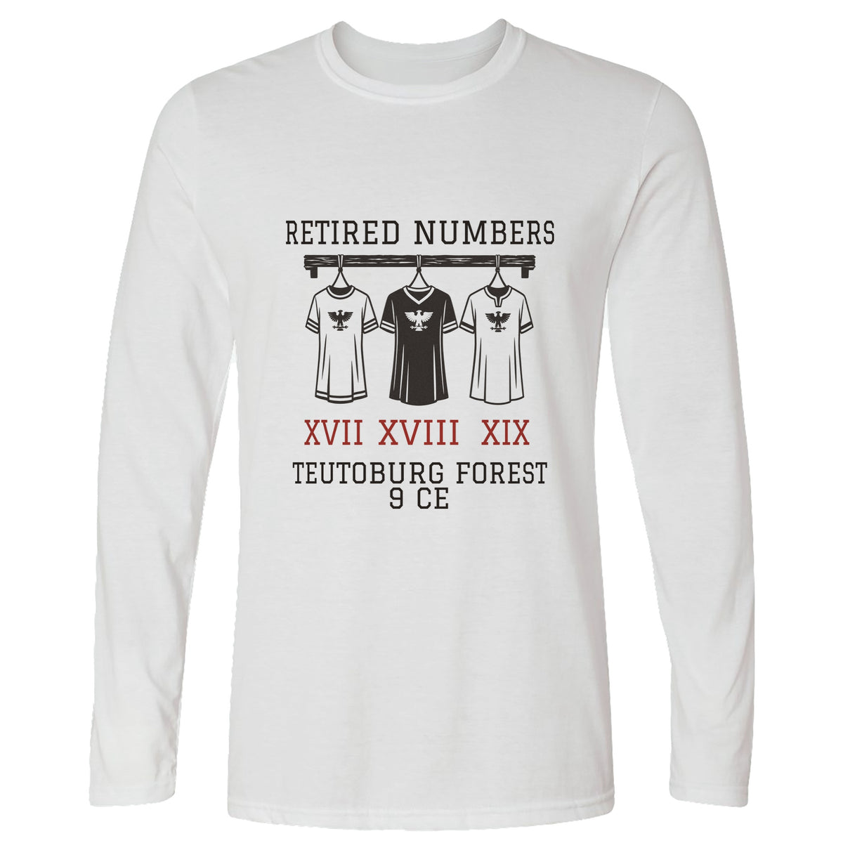 Teutoburg Retired Numbers Long Sleeve T-Shirt