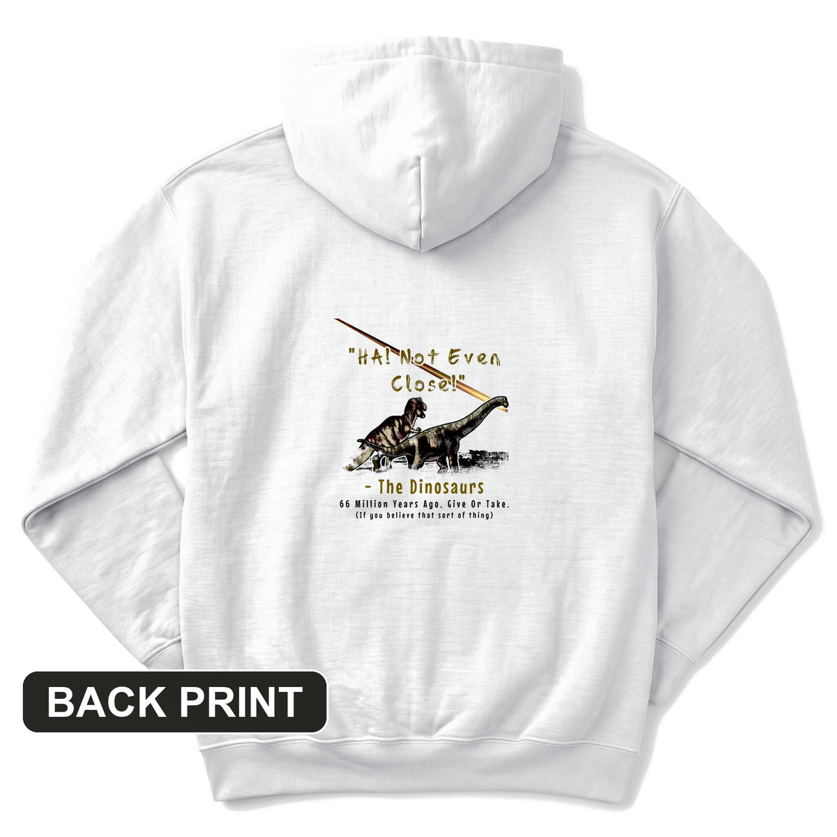 The Dinosaurs Back Print Hoodie