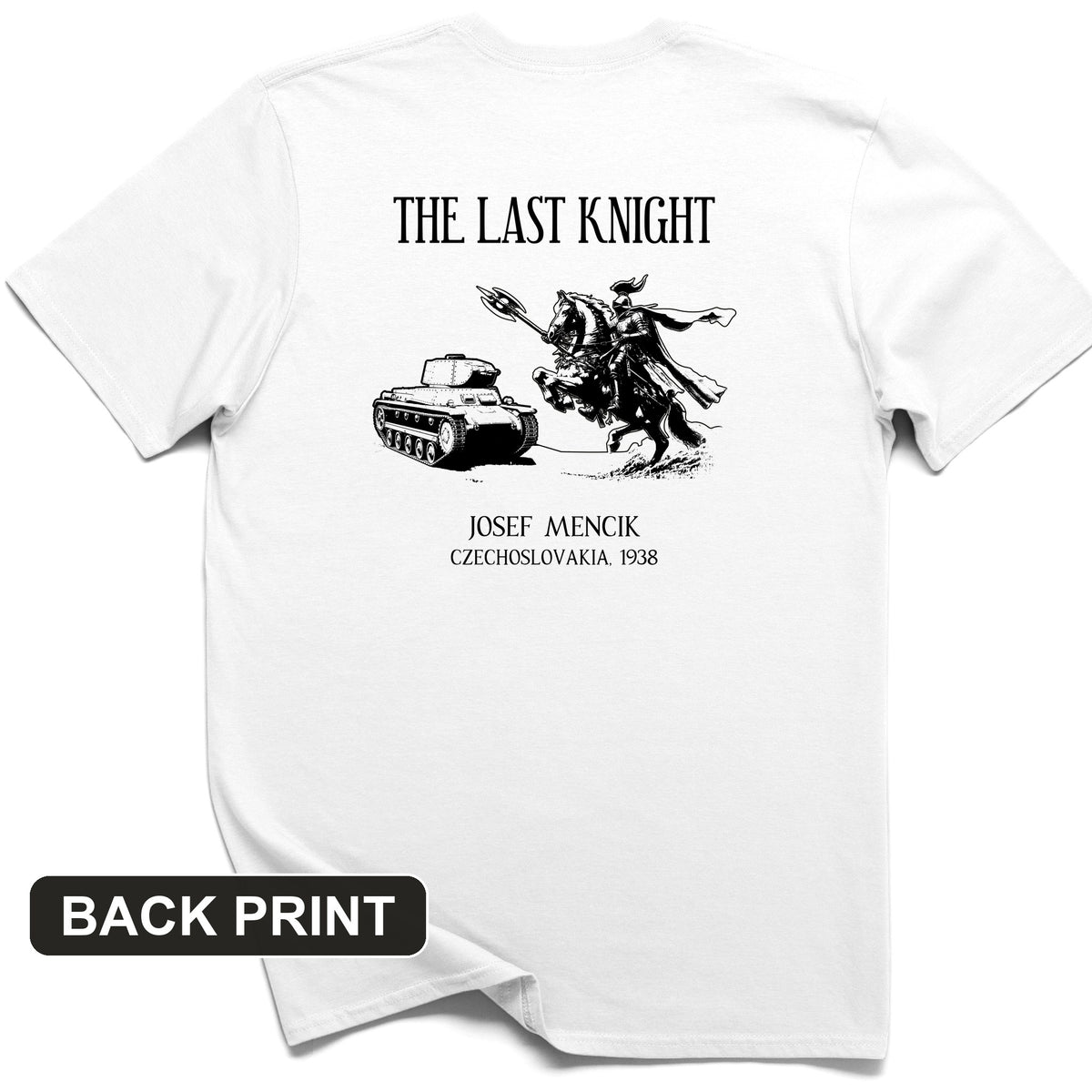 The Last Knight Back Print T-Shirt
