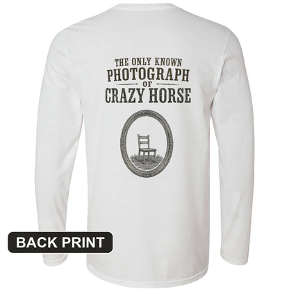 The Only Known Photograph of Crazy Horse Back Print Long Sleeve T-Shirt