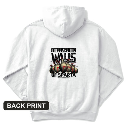 The Walls Of Sparta Back Print Hoodie