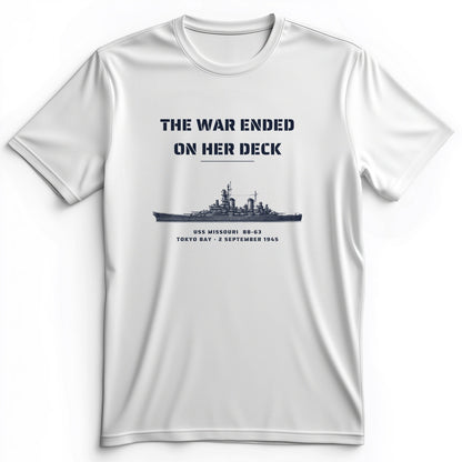 The War Ended On Her Deck Premium Tee