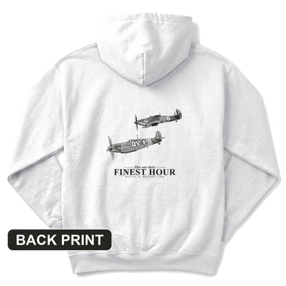 Their Finest Hour Back Print Hoodie