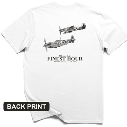 Their Finest Hour Back Print T-Shirt