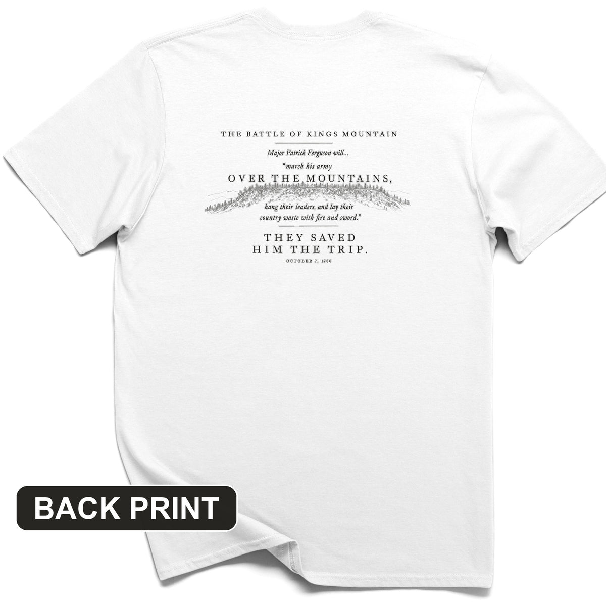 They Saved Him The Trip Back Print T-Shirt