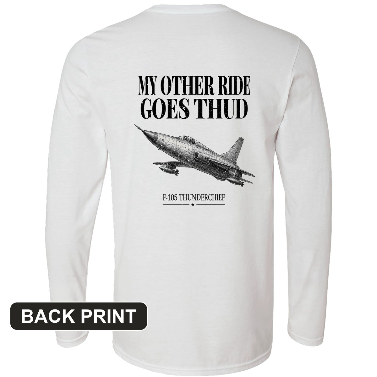 Thud Back Print Long Sleeve T-Shirt