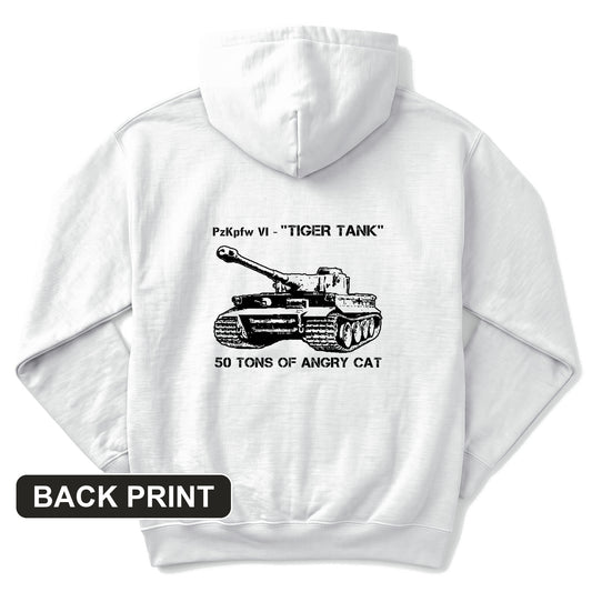 Tiger Tank Back Print Hoodie