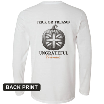 Trick Or Treason Back Print Long Sleeve T-Shirt