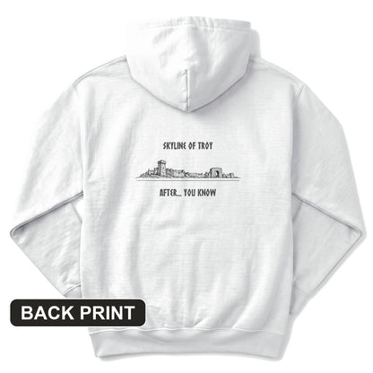 Troy Skyline Back Print Hoodie