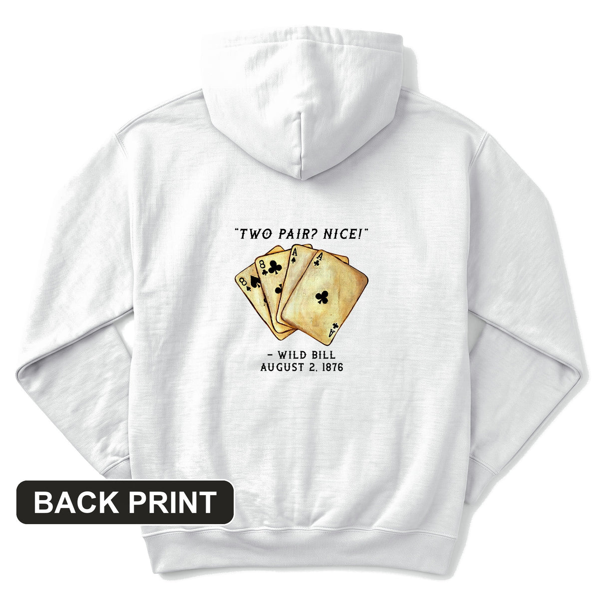 Two Pair Back Print Hoodie