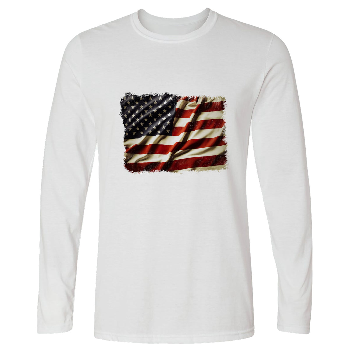USA Flag Long Sleeve T-Shirt