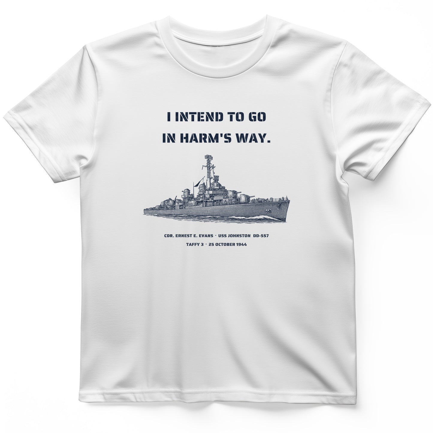 USS Johnston In Harms Way T-Shirt