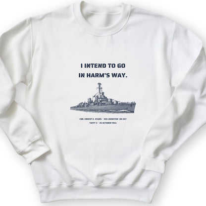 USS Johnston In Harms Way Sweatshirt