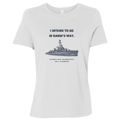 USS Johnston In Harms Way Women's T-Shirt