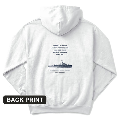 USS Samuel B. Roberts - Last Stand off Samar Back Print Hoodie