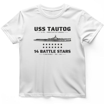 USS Tautog 14 Battle Stars T-Shirt