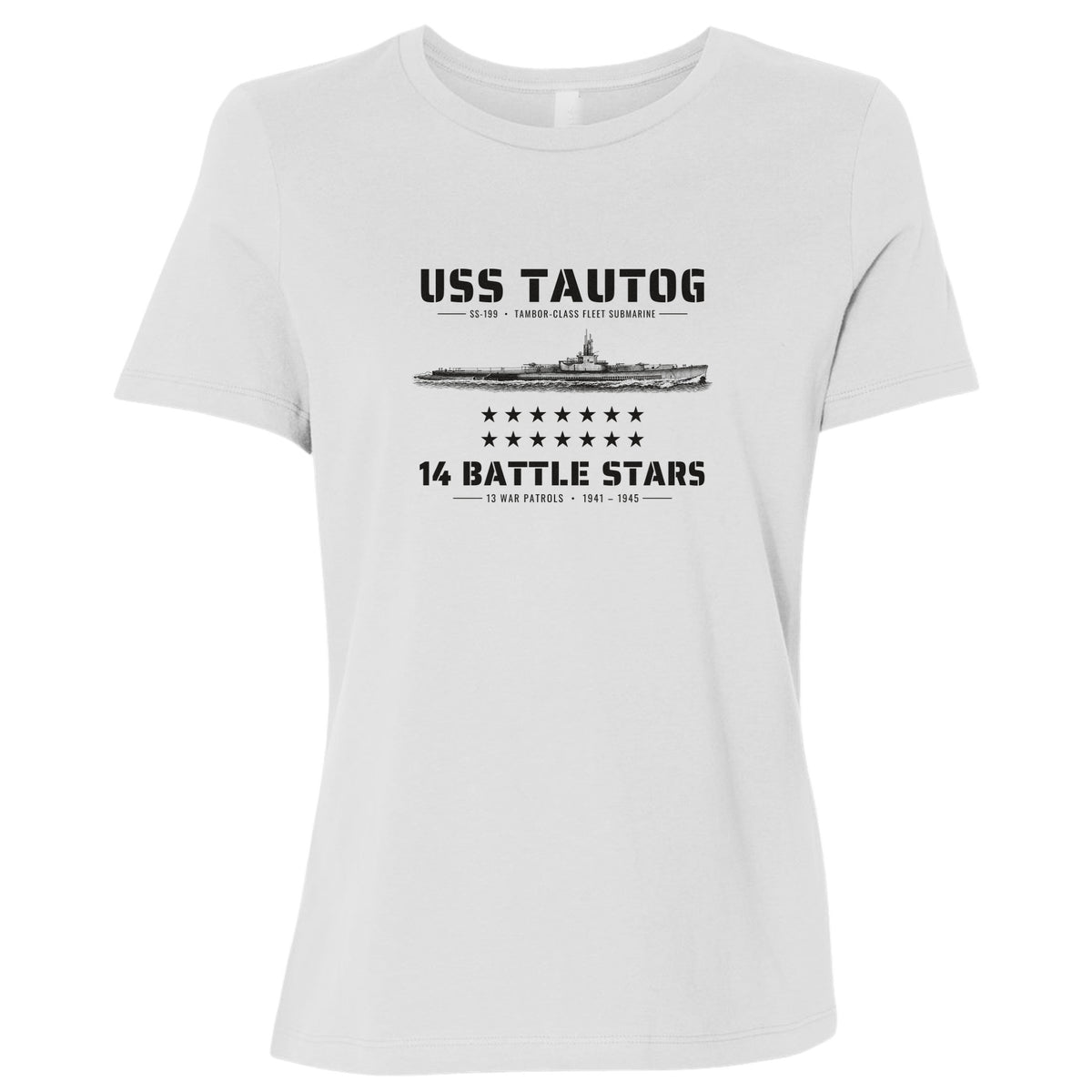 USS Tautog 14 Battle Stars Women's T-Shirt