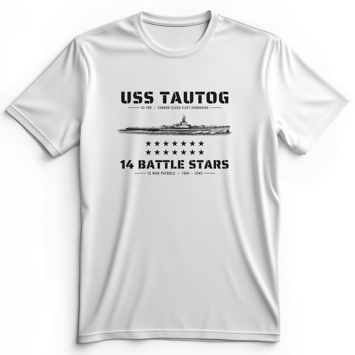 USS Tautog 14 Battle Stars Premium Tee