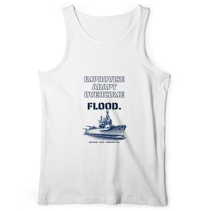 USS Texas - Improvise Adapt Overcome Flood Tank Top