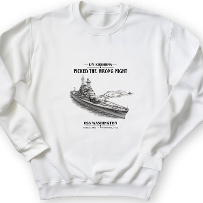 USS Washington at Guadalcanal Sweatshirt