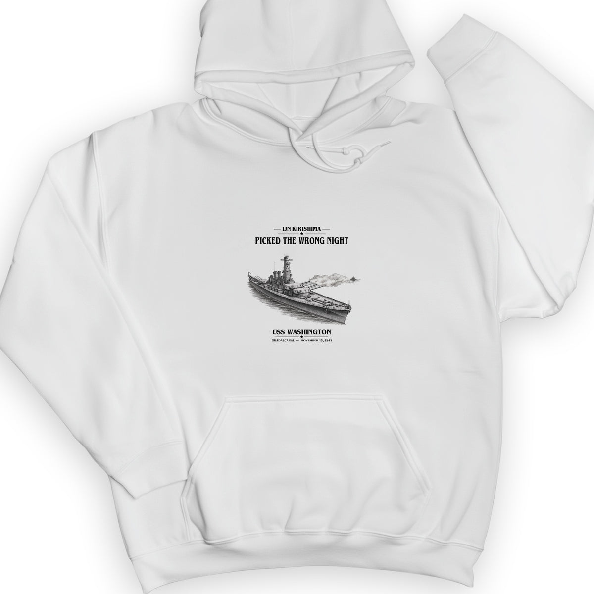 USS Washington at Guadalcanal Hoodie