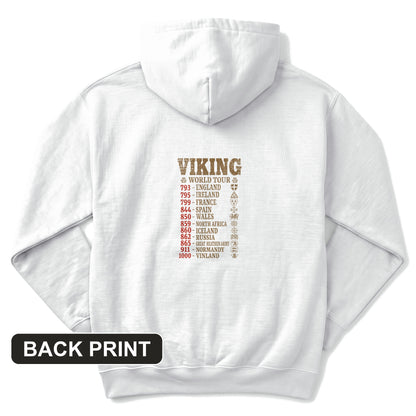 Viking World Tour Back Print Hoodie