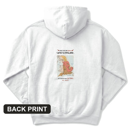 Vikings In England Back Print Hoodie