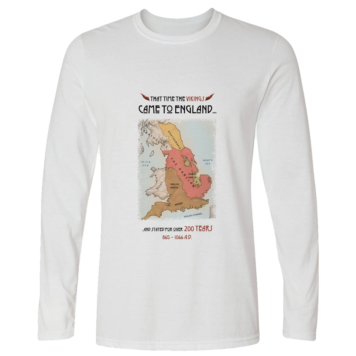 Vikings In England Long Sleeve T-Shirt